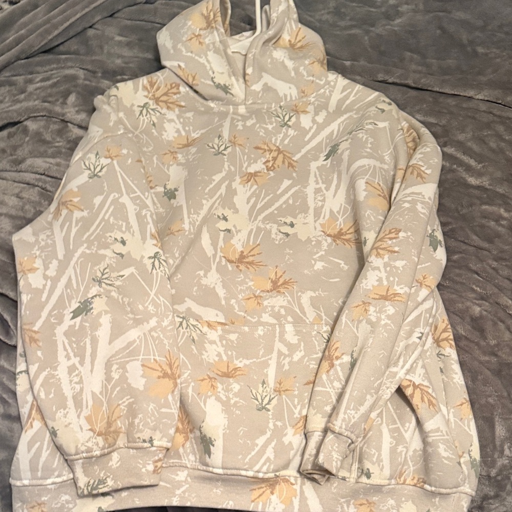 Women’s white camo hoodie